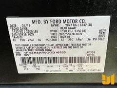 2016 FORD EXPLORER VIN: 1FM5K8AR0GGD16555 AWD