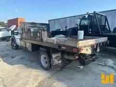 2012 FORD F-450 SINGLE AXLE REGULAR CAB FLATBED TRUCK VIN: 1FDUF4GY1CEB79462