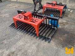 UNUSED SINGLE CYLINDER SKELETON GRAPPLE BUCKET 76 INCH