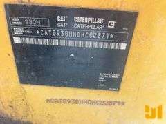 2011 CATERPILLAR 930H WHEEL LOADER SN: CAT0930HHDHC02871