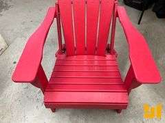 TRAPPERS PEAK CHAIR ADIRONDACK FOLDING RED