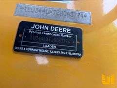 2021 DEERE 344L WHEEL LOADER SN: 1LU344LXTZB063774