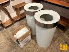 TRASH CANS W/ LIDS