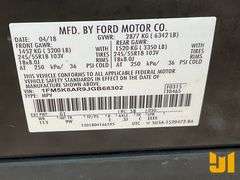 2018 FORD EXPLORER VIN: 1FM5K8AR9JGB68302 AWD
