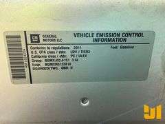 2011 BUICK LACROSSE VIN: 1G4GC5ED4BF182425 FWD