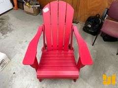 TRAPPERS PEAK CHAIR ADIRONDACK FOLDING RED