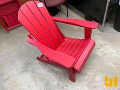 TRAPPERS PEAK CHAIR ADIRONDACK FOLDING RED