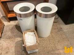 TRASH CANS W/ LIDS