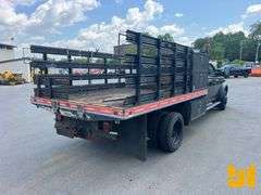 2014 RAM 4500 SINGLE AXLE CREW CAB 4X4 STAKE BED TRUCK VIN: 3C7WRLFL1EG116607