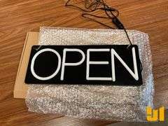 UNUSED NEON OPEN SIGN SN: X0043A02UR