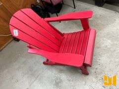 TRAPPERS PEAK CHAIR ADIRONDACK FOLDING RED