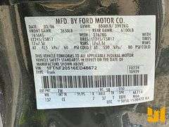 2006 FORD F-250 XL REGULAR CAB 4X2 PICKUP VIN: 1FTNF20516ED48672