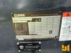 2018 CLARK C75L 16500 LBS CUSHION TIRE FORKLIFT SN: P680L00079988KF