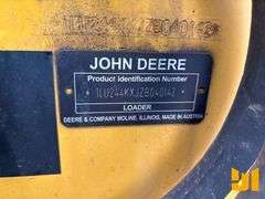 2015 DEERE 244 K WHEEL LOADER SN: 1LU244KXJZB040142