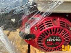 2 HONDA MOTORS, BRIGGS 18HP MOTOR, MISC PIPE AND PARTS,