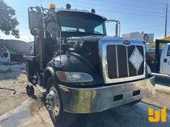 2015 PETERBILT 348 TANDEM AXLE REGULAR CAB FLATBED TRUCK VIN: 2NP3LJ0X8FM278365