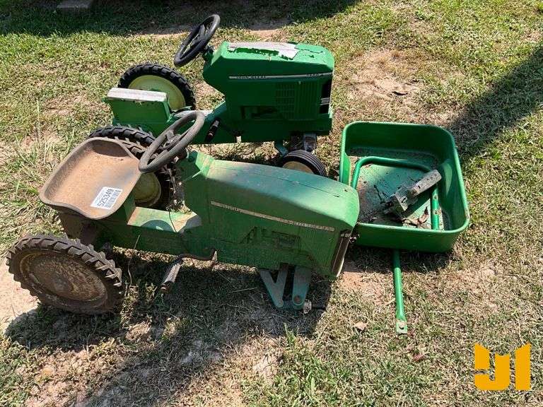QTY OF 2 PEDAL CAR TOYS, MISSING PARTS & METAL