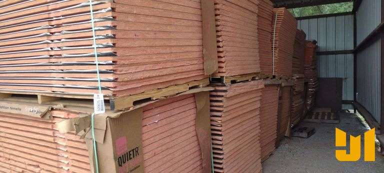 QTY (8) STACKS OF DUCT BOARD INSULATION