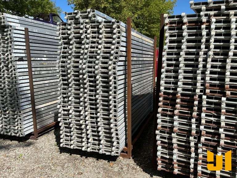 (58) 10’ X 19” ALUMINUM SCAFFOLD PLATFORMS