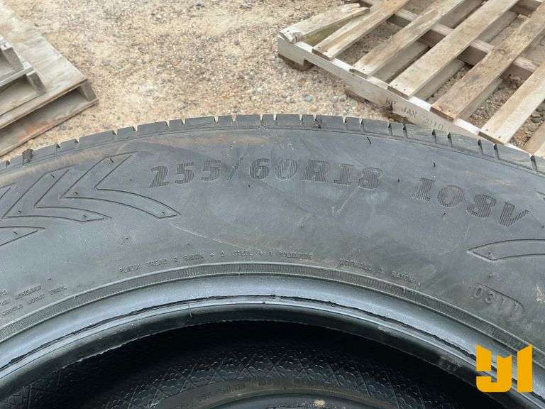 (4) GOODYEAR 255/60R18 TIRES *** GOVERNMENT OWNED***