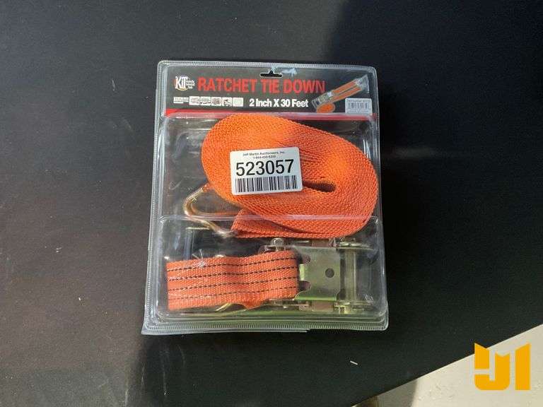QTY (5) 2” X 30’ RATCHET STRAPS