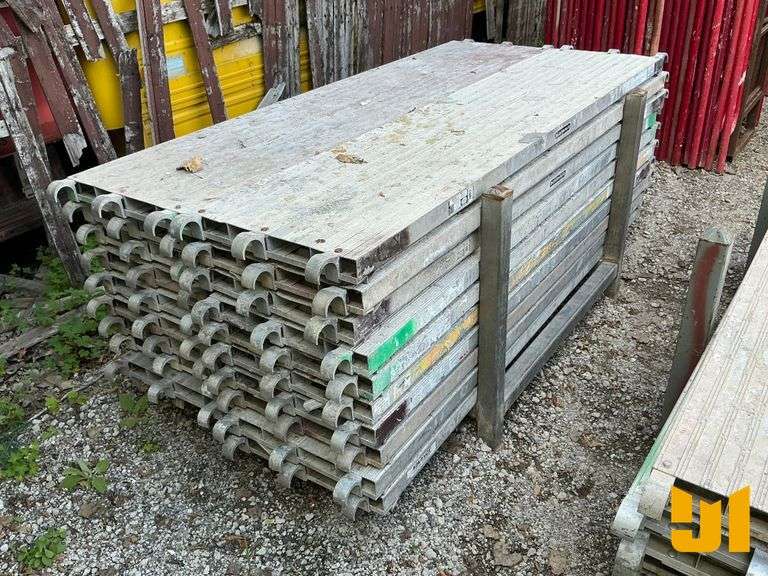 (20) 7’ X 19” ALUMINUM SCAFFOLD PLATFORMS
