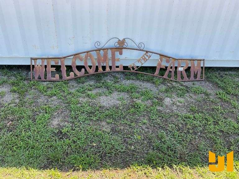 WELCOME TO THE FARM METAL SIGN