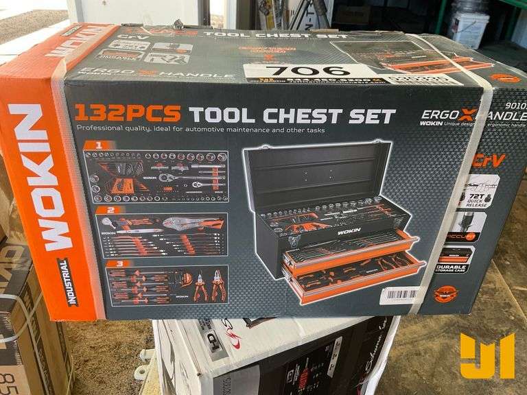 UNUSED WOKIN 132 PCS TOOL CHEST SET