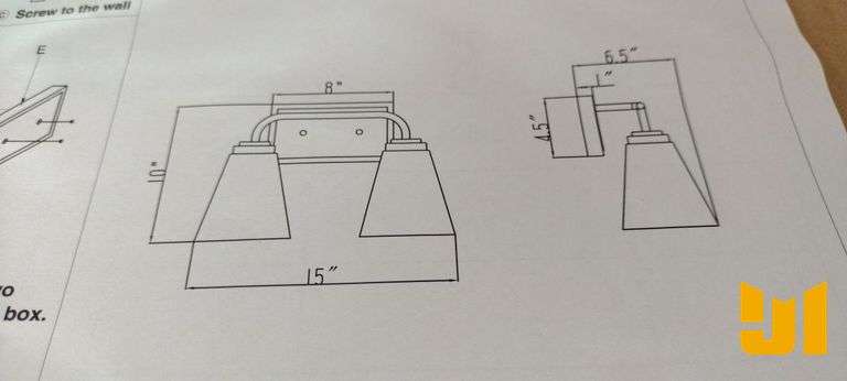 QUANTITY OF (18) OUVR BATHROOM VANITY LIGHTS