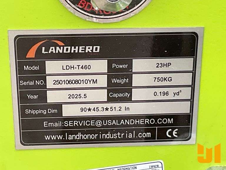 UNUSED 2025.5 LANDHERO LDH-T460 STAND ON MULTI TERRAIN LOADER SN: 25010608010YM