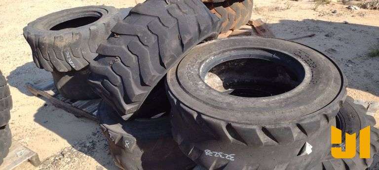 QTY OF (6) MISC SKID STEER TIRES