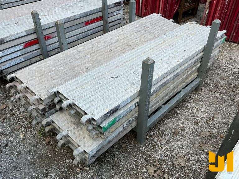 (11) 7’ X 19” ALUMINUM SCAFFOLD PLATFORMS