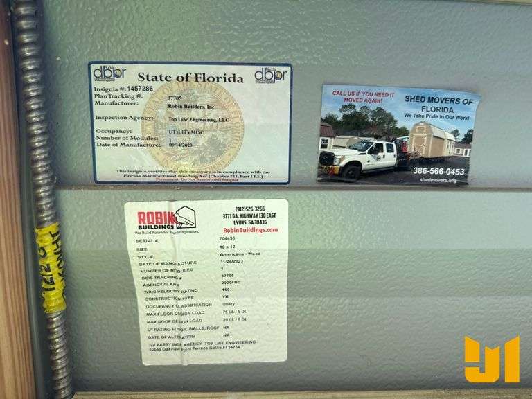 2023 ROBIN BUILDING AMERICANA WOOD OFFICE SN: 204436