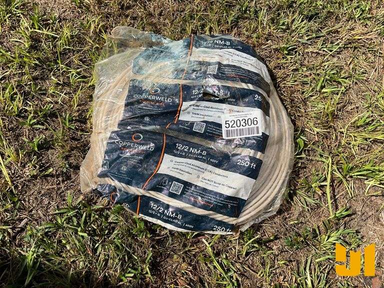 ROLL OF 250’ 12/2 NM-B COPPER-CLAD ALUMINUM WIRE