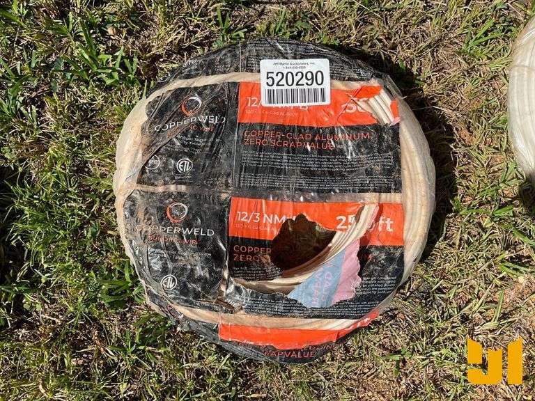 ROLL OF 250’ 12/3 NM-B COPPER-CLAD ALUMINUM WIRE