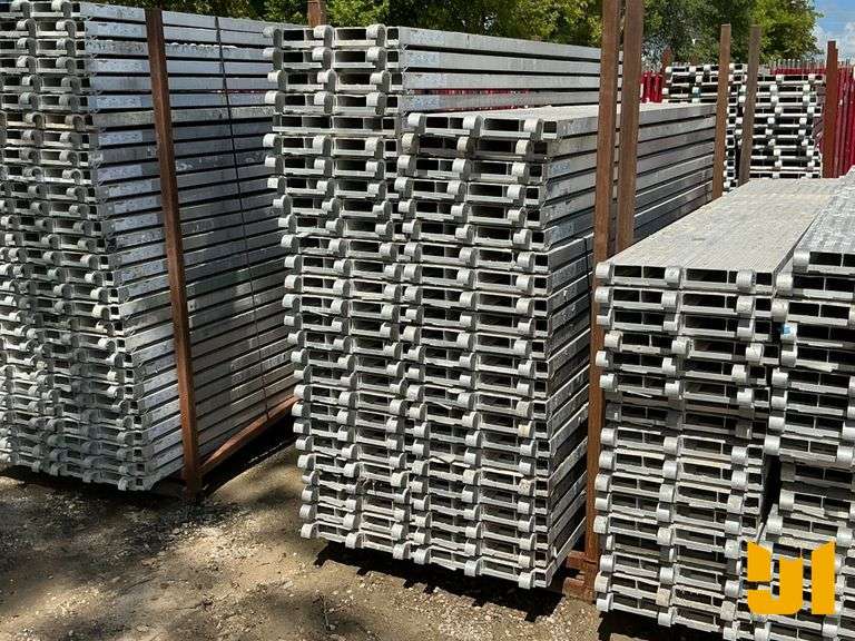 (50) 10’ X 19” ALUMINUM SCAFFOLD PLATFORMS