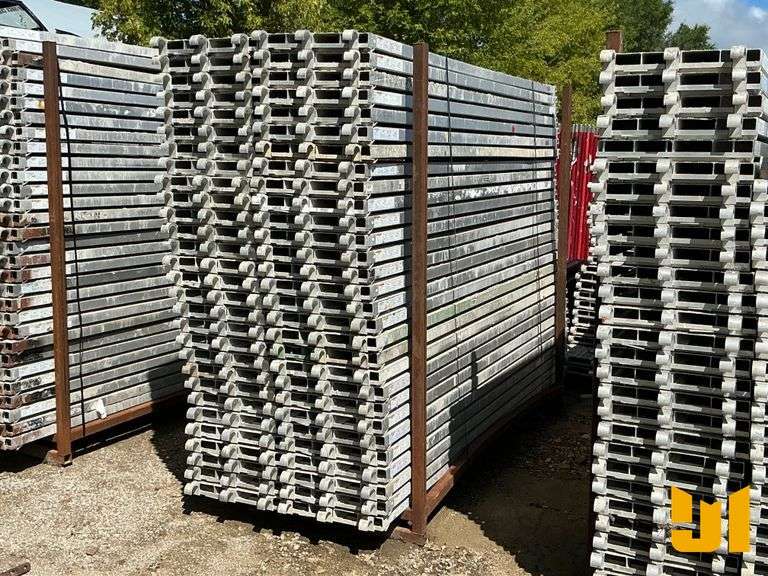 (58) 10’ X 19” ALUMINUM SCAFFOLD PLATFORMS