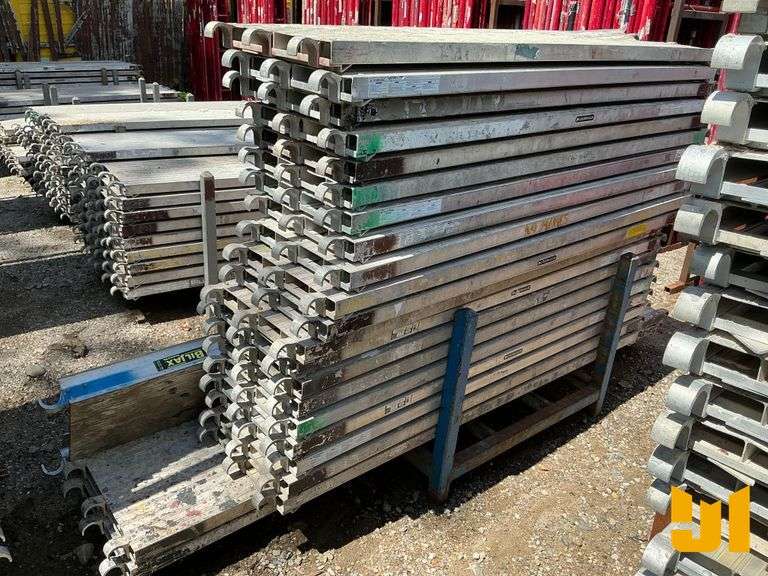 (20) 7’ X 19” ALUMINUM SCAFFOLD PLATFORMS, (2) 6’ 3” ALUMINUM SCAFFOLD PLATFORMS, (3) 10’ X 19” ALUM