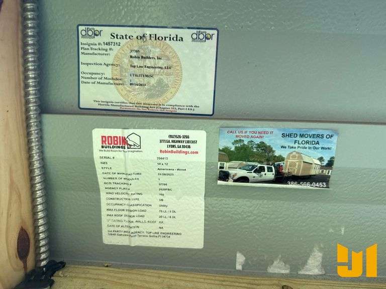 2023 ROBIN BUILDING AMERICANA WOOD OFFICE  SN: 204413