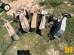 QTY OF 5 PEDAL CAR TOYS, MISSING PARTS