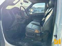 2012 FORD F-450 SINGLE AXLE REGULAR CAB FLATBED TRUCK VIN: 1FDUF4GY1CEB79462