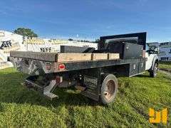 2012 FORD F-450 SINGLE AXLE REGULAR CAB FLATBED TRUCK VIN: 1FDUF4GY1CEB79462