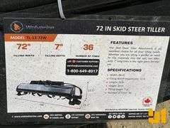 UNUSED 2025 WOLVERINE TL-12-72W 72 INCH ROTO TILLER SN: ZW-02222