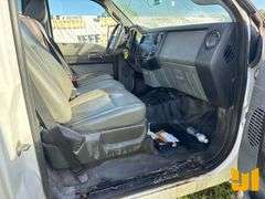 2012 FORD F-450 SINGLE AXLE REGULAR CAB FLATBED TRUCK VIN: 1FDUF4GY1CEB79462