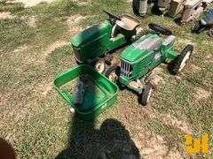 QTY OF 2 PEDAL CAR TOYS, MISSING PARTS & METAL