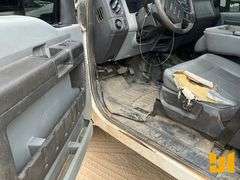 2016 FORD F250XL SD SINGLE AXLE CREW CAB 4X4 FLATBED TRUCK VIN: 1FT7W2B67GEA39403