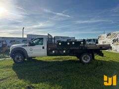 2012 FORD F-450 SINGLE AXLE REGULAR CAB FLATBED TRUCK VIN: 1FDUF4GY1CEB79462