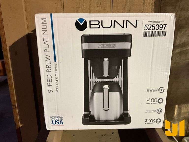 LOT OF A BUNN SPEED BREW PLATINUM COFFEE MAKER, WATER