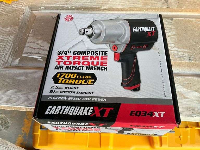 UNUSED EARTHQUAKE EQ34XT AIR IMPACT WRENCH