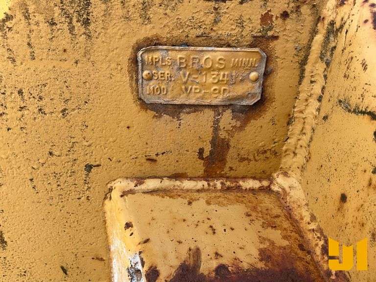 BROS VP-9D SINGLE DRUM VIBRATORY ROLLER SN: V-134